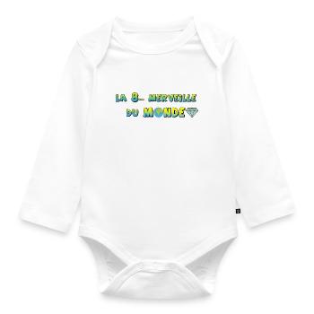 La 8ème merveille du monde - Body Bébé bio manches longues - blanc - Devant