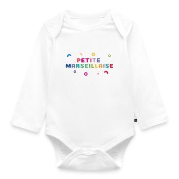 COLLECTION MARSEILLE - Petite Marseillaise - Body Bébé bio manches longues - blanc - Devant