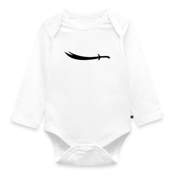 Ali Sword Zülfikar - Organic Longsleeve Baby Bodysuit - white - Front