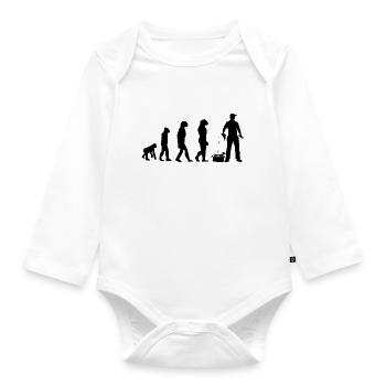 DIY-Evolution - Baby Bio-Langarm-Body - Weiß - Vorne
