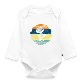 Rose - Baby Bio-Langarm-Body - Weiß - Vorne