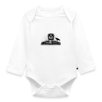 RIP Junggesellenabschied Grabstein Hochzeit - Baby Bio-Langarm-Body - Weiß - Vorne