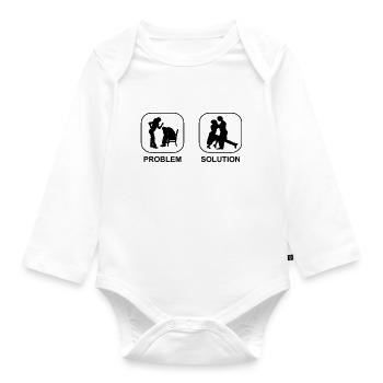 Dancing Gift Dance Sport Hobby Dancer Sport - Organic Longsleeve Baby Bodysuit - white - Front