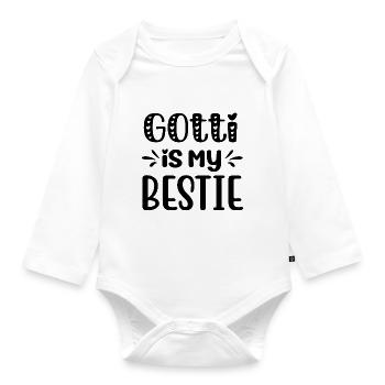 Bestes Gotti der Welt Schweiz Patentante Patin - Baby Bio-Langarm-Body - Weiß - Vorne