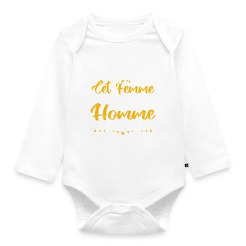 Désolé cet femme est prise par homme fou amoureux - Body Bébé bio manches longues - blanc - Devant