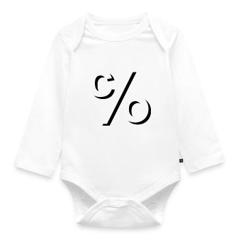 CEO Domains - Baby Bio-Langarm-Body - Weiß - Vorne