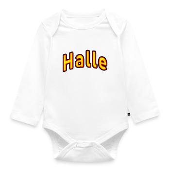 Hall - Organic Longsleeve Baby Bodysuit - white - Front