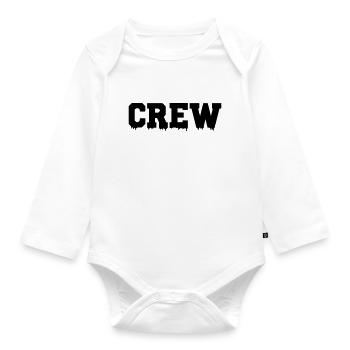 crew - Baby Bio-Langarm-Body - Weiß - Vorne