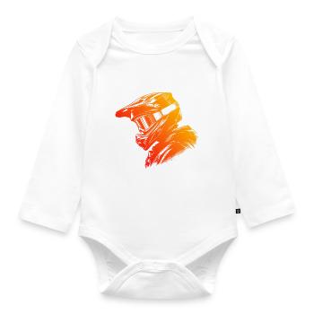 VTT Cyclisme Cyclisme VTT Cycliste - Body Bébé bio manches longues - blanc - Devant