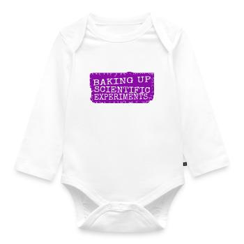 Baking Tips Scientific Discoveries Cool - Organic Longsleeve Baby Bodysuit - white - Front