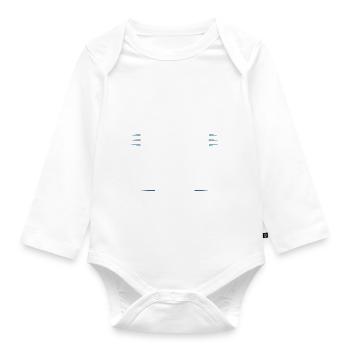 Équipe de badminton - Body Bébé bio manches longues - blanc - Devant