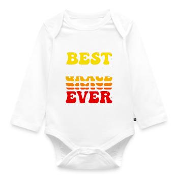 Cute Best Grace Ever - Groovy Vintage Custom - Body Bébé bio manches longues - blanc - Devant