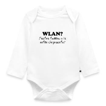WLAN - Baby Bio-Langarm-Body - Weiß - Vorne