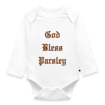 GodBlessPersil - Body Bébé bio manches longues - blanc - Devant