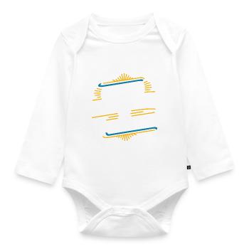 Je fais semblant de travailler - Body Bébé bio manches longues - blanc - Devant