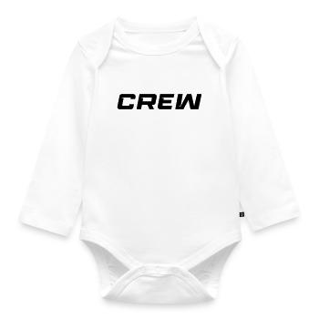 Crew - Baby Bio-Langarm-Body - Weiß - Vorne