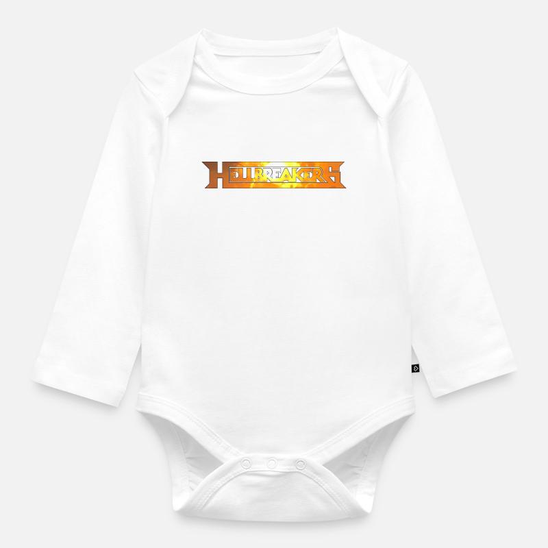Hellbreakers - Organic Longsleeve Baby Bodysuit - white