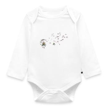pustebluemchen für helle sachen - Baby Bio-Langarm-Body - Weiß - Vorne
