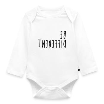 Be different - Baby Bio-Langarm-Body - Weiß - Vorne