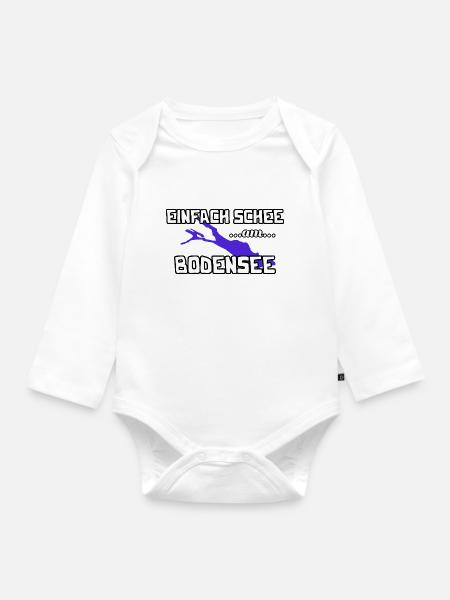 Bodensee - Baby Bio-Langarm-Body - Weiß