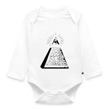 Illuminati - Baby Bio-Langarm-Body - Weiß - Vorne