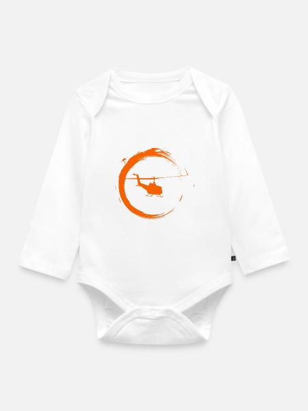 Hubschrauber - Baby Bio-Langarm-Body - 