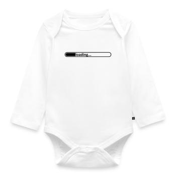 Loading bar / / loading / / / / Load loads / / - Organic Longsleeve Baby Bodysuit - white - Front