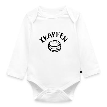 393 Krapfen - Baby Bio-Langarm-Body - Weiß - Vorne