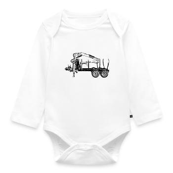 forwarder - Organic Longsleeve Baby Bodysuit - white - Front