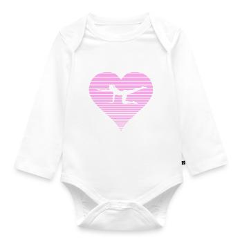 Pilates - Organic Longsleeve Baby Bodysuit - white - Front