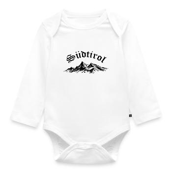 Südtirol - Baby Bio-Langarm-Body - Weiß - Vorne