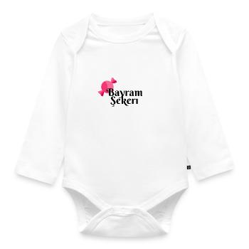 Bayram Sekeri - Body Bébé bio manches longues - blanc - Devant