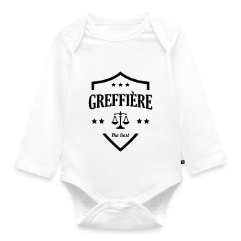 Gerichtsschreiber / Schreiber / Kanzler / Gericht - Baby Bio-Langarm-Body - Weiß - Vorne