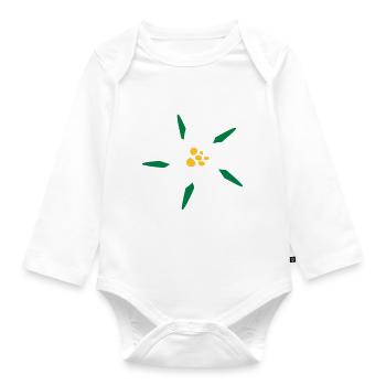 Edelweiss - Baby Bio-Langarm-Body - Weiß - Vorne