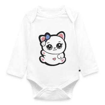 KAWAII 2 KIT - Organic Longsleeve Baby Bodysuit - white - Front