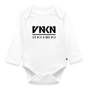 VO NIX KIMB NIX - Baby Bio-Langarm-Body - Weiß - Vorne