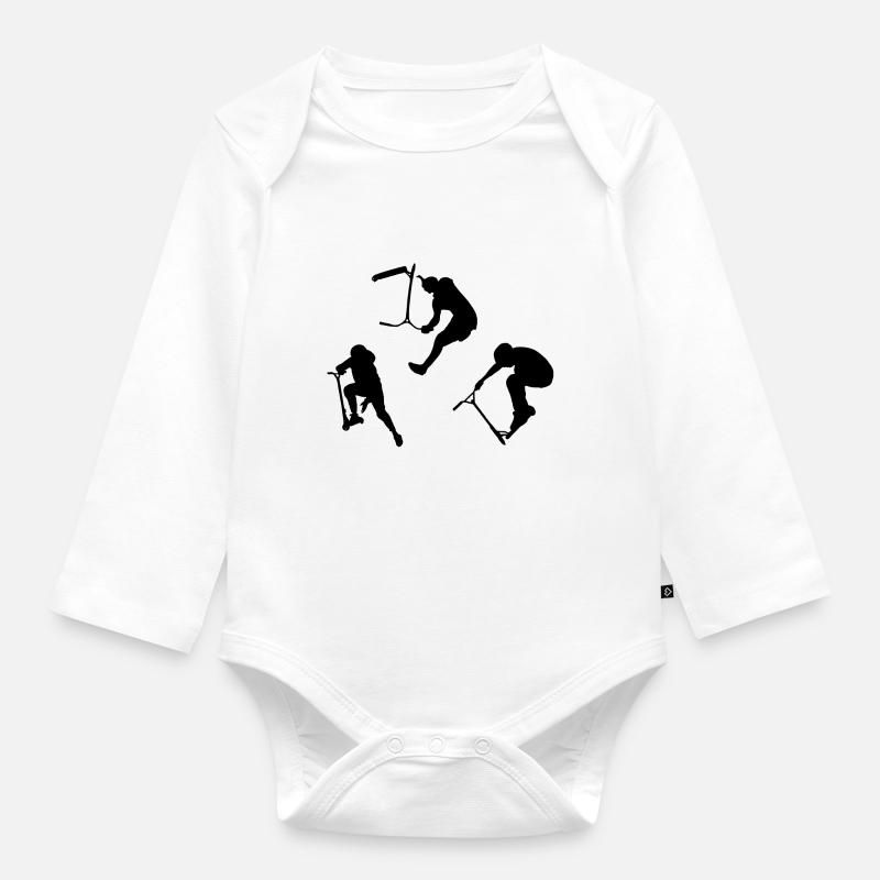 Cascades d’astuces - Body Bébé bio manches longues - blanc