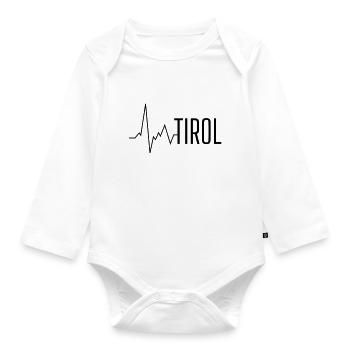 heartbeat tyrol - Organic Longsleeve Baby Bodysuit - white - Front
