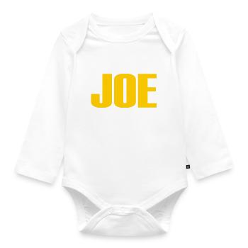 Joe - Body Bébé bio manches longues - blanc - Devant