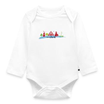 My Jork - Organic Longsleeve Baby Bodysuit - white - Front
