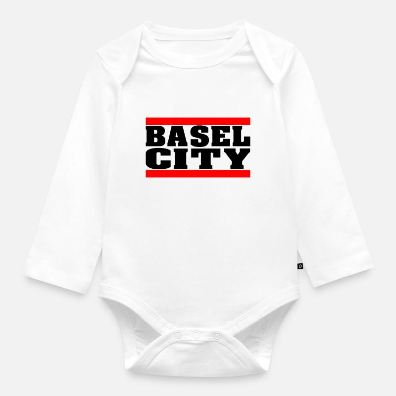BASEL CITY - Body Bébé bio manches longues - blanc