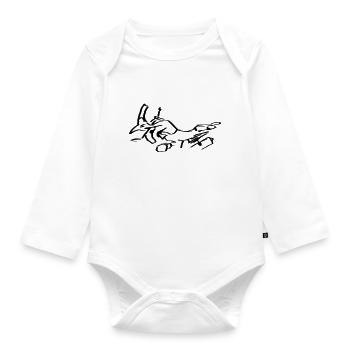 Enduro - Baby Bio-Langarm-Body - Weiß - Vorne