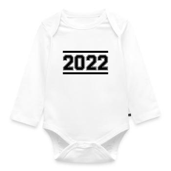 2022 - Baby Bio-Langarm-Body - Weiß - Vorne