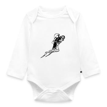 Diver Passion Weightless Underwater World - Organic Longsleeve Baby Bodysuit - white - Front