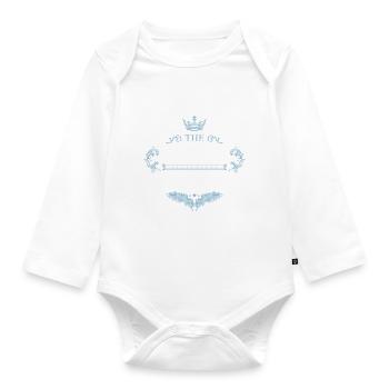 1970 best of - Organic Longsleeve Baby Bodysuit - white - Front