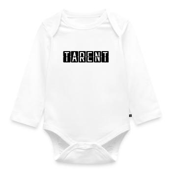 Taranto Airport Sign - Organic Longsleeve Baby Bodysuit - white - Front