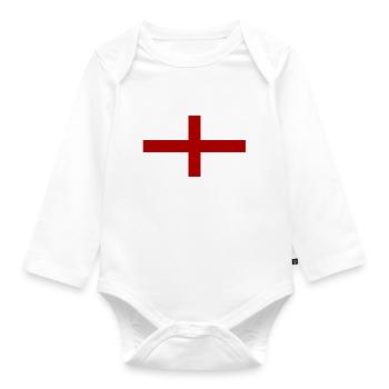 England - Organic Longsleeve Baby Bodysuit - white - Front