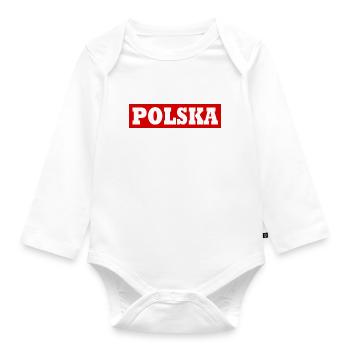 Polska - Organic Longsleeve Baby Bodysuit - white - Front