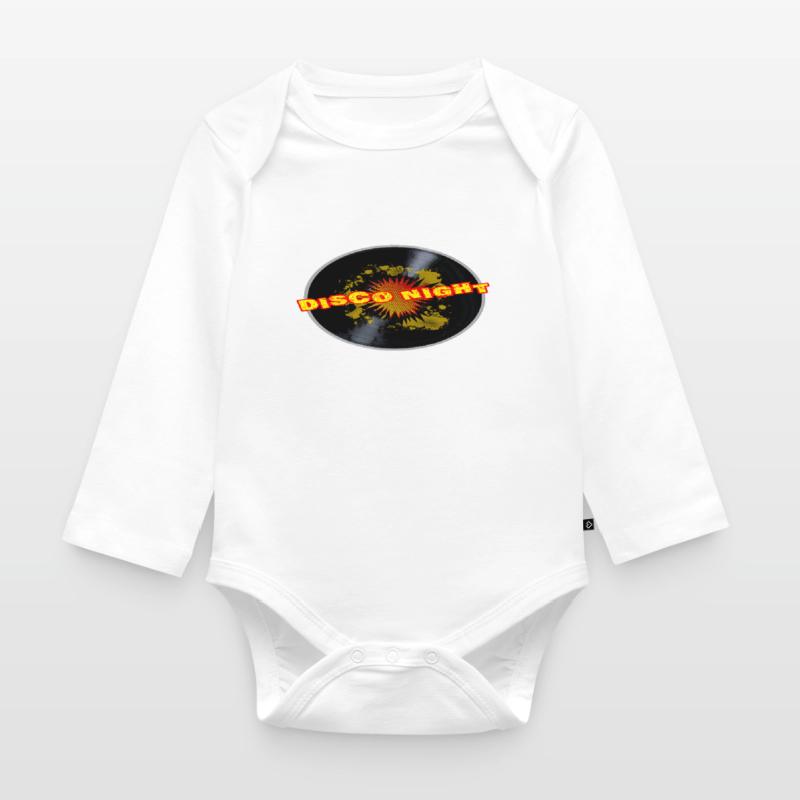 Disco Night Exploding Long Playing Record Baby Bio-Langarm-Body