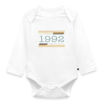 Vintage 1992, Classique, Original(e) - Body Bébé bio manches longues - blanc - Devant